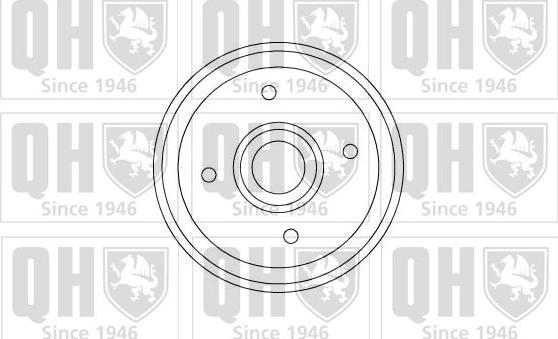 Quinton Hazell BDR359 - Тормозной барабан autospares.lv