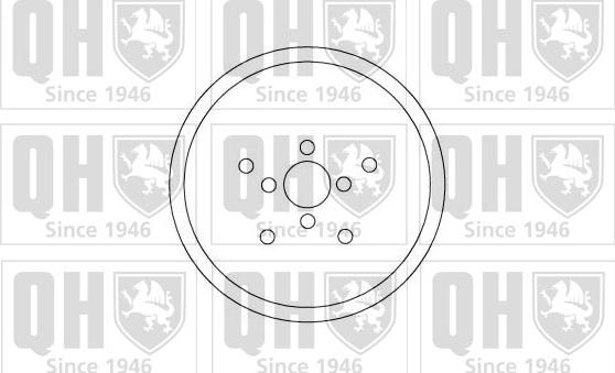 Quinton Hazell BDR364 - Тормозной барабан autospares.lv