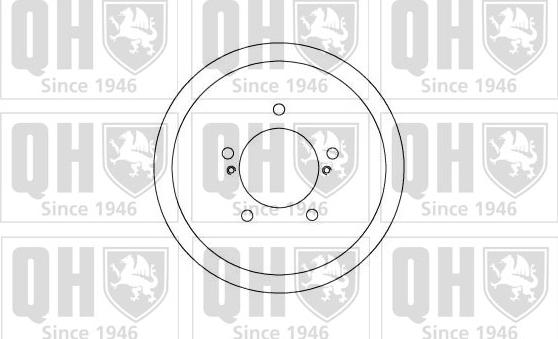 Quinton Hazell BDR365 - Тормозной барабан autospares.lv