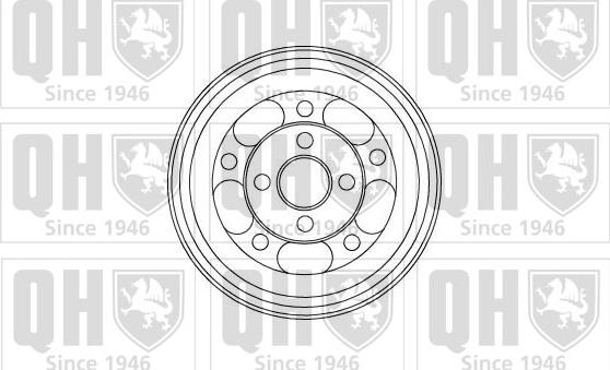 Quinton Hazell BDR363 - Тормозной барабан autospares.lv