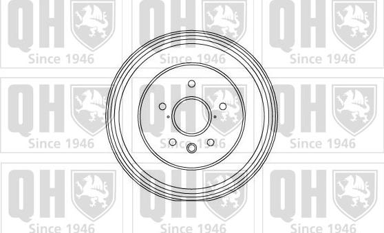 Quinton Hazell BDR315 - Тормозной барабан autospares.lv