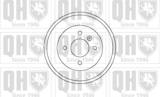 Quinton Hazell BDR329 - Тормозной барабан autospares.lv