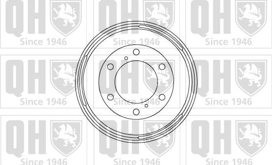 Quinton Hazell BDR285 - Тормозной барабан autospares.lv