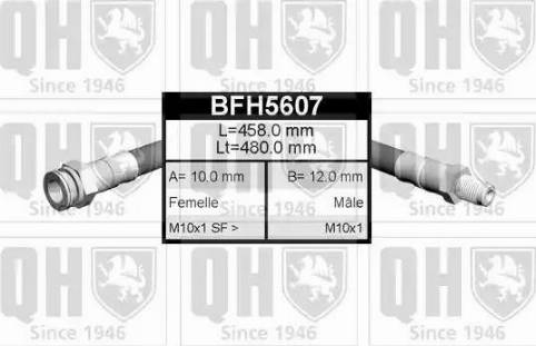 Quinton Hazell BFH5607 - Тормозной шланг autospares.lv