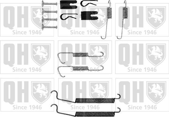 Quinton Hazell BFK447 - Комплектующие, барабанный тормозной механизм autospares.lv