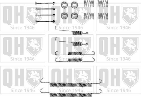 Quinton Hazell BFK403 - Комплектующие, барабанный тормозной механизм autospares.lv