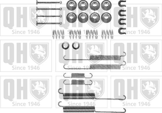 Quinton Hazell BFK413 - Комплектующие, барабанный тормозной механизм autospares.lv