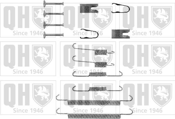 Quinton Hazell BFK422 - Комплектующие, барабанный тормозной механизм autospares.lv