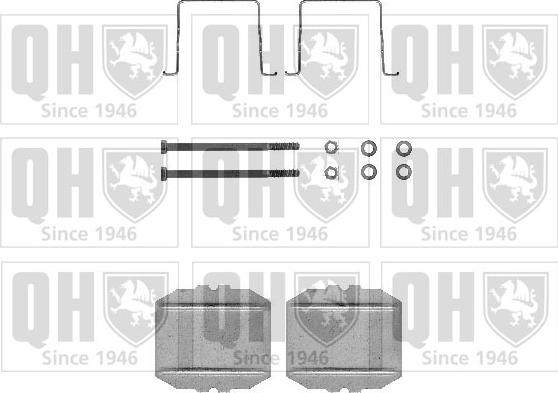 Quinton Hazell BFK617 - Комплектующие для колодок дискового тормоза autospares.lv