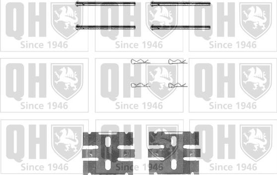 Quinton Hazell BFK814 - Комплектующие для колодок дискового тормоза autospares.lv