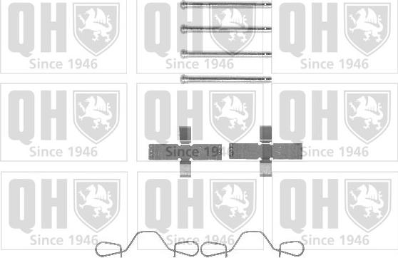 Quinton Hazell BFK826 - Комплектующие для колодок дискового тормоза autospares.lv