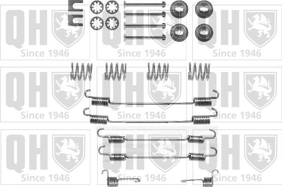 Quinton Hazell BFK393 - Комплектующие, барабанный тормозной механизм autospares.lv