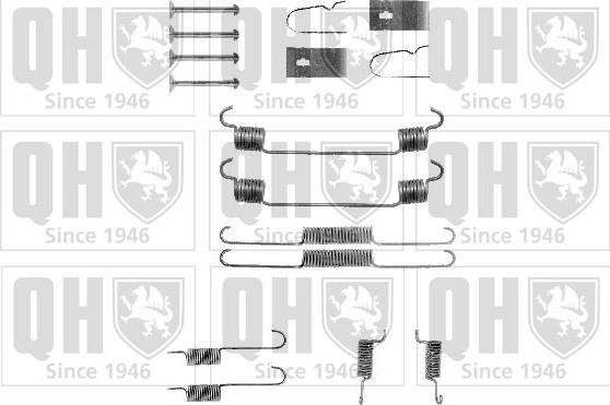 Quinton Hazell BFK348 - Комплектующие, барабанный тормозной механизм autospares.lv