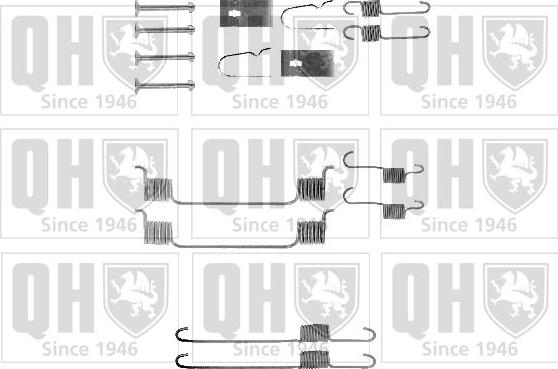 Quinton Hazell BFK356 - Комплектующие, барабанный тормозной механизм autospares.lv