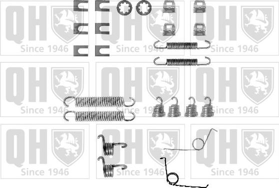 Quinton Hazell BFK366 - Комплектующие, барабанный тормозной механизм autospares.lv