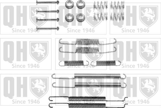 Quinton Hazell BFK361 - Комплектующие, барабанный тормозной механизм autospares.lv