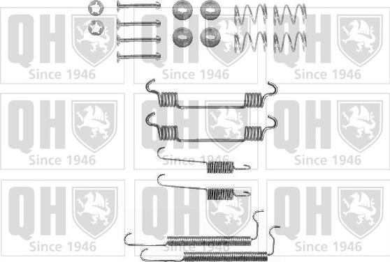 Quinton Hazell BFK290 - Комплектующие, барабанный тормозной механизм autospares.lv