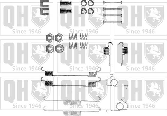 Quinton Hazell BFK249 - Комплектующие, барабанный тормозной механизм autospares.lv