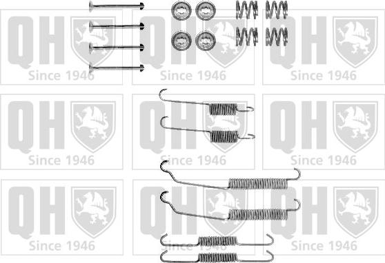 Quinton Hazell BFK248 - Комплектующие, барабанный тормозной механизм autospares.lv