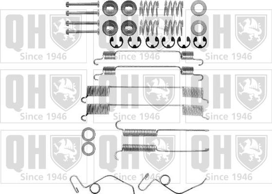 Quinton Hazell BFK257 - Комплектующие, барабанный тормозной механизм autospares.lv