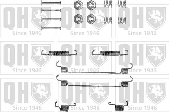 Quinton Hazell BFK266 - Комплектующие, барабанный тормозной механизм autospares.lv