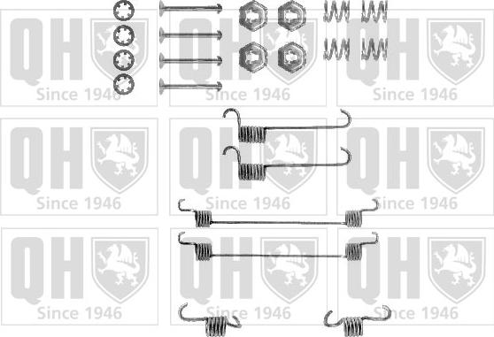 Quinton Hazell BFK261 - Комплектующие, барабанный тормозной механизм autospares.lv