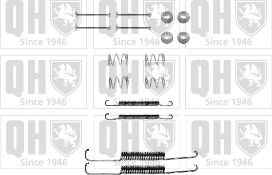 Quinton Hazell BFK205 - Комплектующие, барабанный тормозной механизм autospares.lv