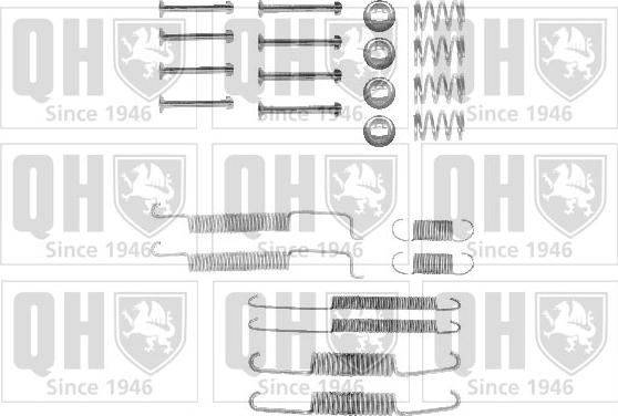 Quinton Hazell BFK225 - Комплектующие, барабанный тормозной механизм autospares.lv