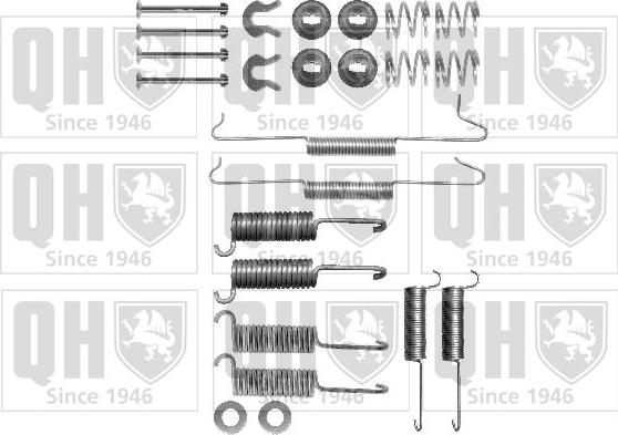 Quinton Hazell BFK227 - Комплектующие, барабанный тормозной механизм autospares.lv