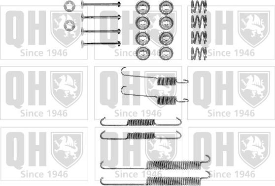 Quinton Hazell BFK276 - Комплектующие, барабанный тормозной механизм autospares.lv