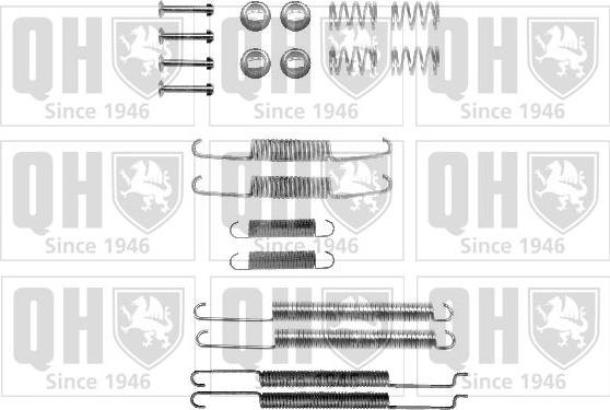 Quinton Hazell BFK278 - Комплектующие, барабанный тормозной механизм autospares.lv