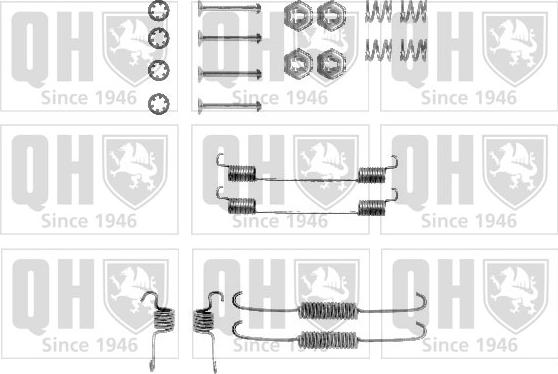 Quinton Hazell BFK273 - Комплектующие, барабанный тормозной механизм autospares.lv