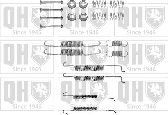 Quinton Hazell BFK277 - Комплектующие, барабанный тормозной механизм autospares.lv