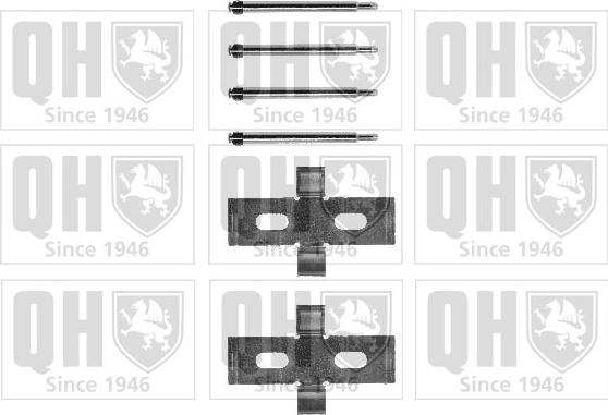 Quinton Hazell BFK709 - Комплектующие для колодок дискового тормоза autospares.lv
