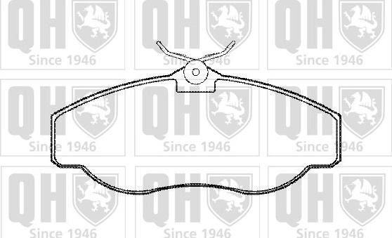 Quinton Hazell BP959 - Тормозные колодки, дисковые, комплект autospares.lv