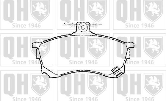 Quinton Hazell BP960 - Тормозные колодки, дисковые, комплект autospares.lv