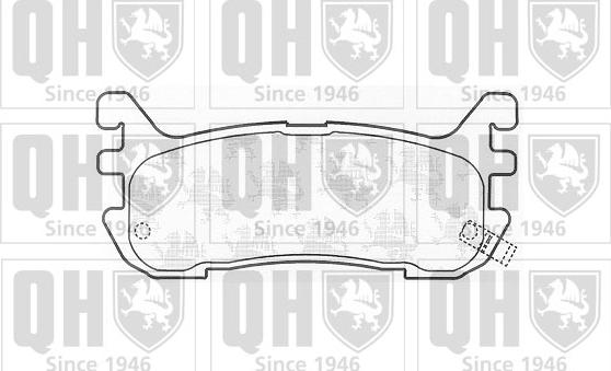 Quinton Hazell BP907 - Тормозные колодки, дисковые, комплект autospares.lv