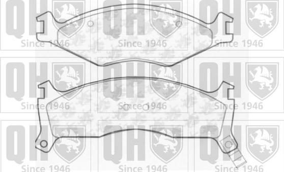 Quinton Hazell BP916 - Тормозные колодки, дисковые, комплект autospares.lv