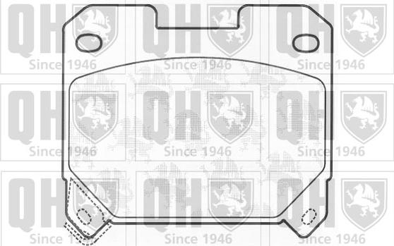 Quinton Hazell BP911 - Тормозные колодки, дисковые, комплект autospares.lv