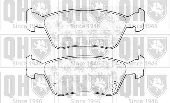 Quinton Hazell BP986 - Тормозные колодки, дисковые, комплект autospares.lv