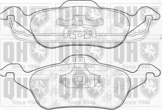 Quinton Hazell BP930 - Тормозные колодки, дисковые, комплект autospares.lv