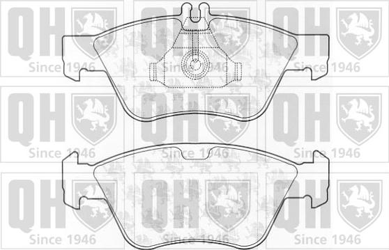 Quinton Hazell BP920 - Тормозные колодки, дисковые, комплект autospares.lv