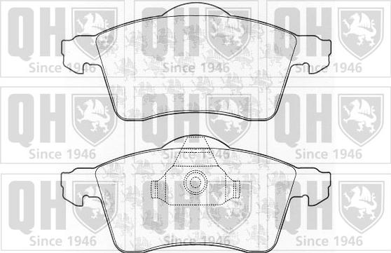 Quinton Hazell BP974 - Тормозные колодки, дисковые, комплект autospares.lv