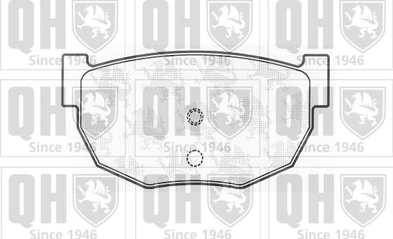 Quinton Hazell BP497 - Тормозные колодки, дисковые, комплект autospares.lv