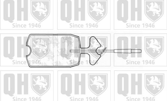 Quinton Hazell BP451 - Тормозные колодки, дисковые, комплект autospares.lv