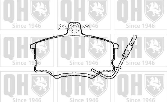 Quinton Hazell BP403 - Тормозные колодки, дисковые, комплект autospares.lv