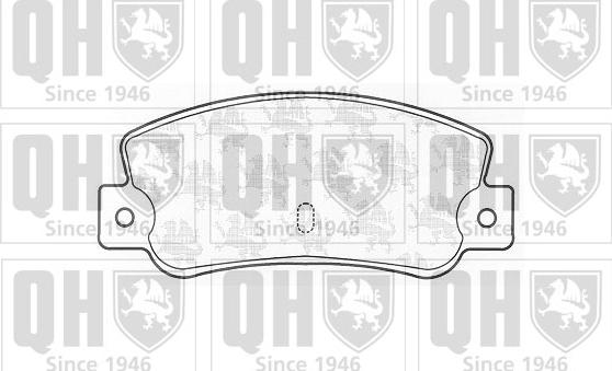 Quinton Hazell BP402 - Тормозные колодки, дисковые, комплект autospares.lv