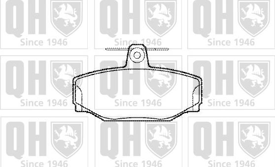 Quinton Hazell BP591 - Тормозные колодки, дисковые, комплект autospares.lv