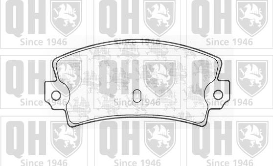 Quinton Hazell BP544 - Тормозные колодки, дисковые, комплект autospares.lv