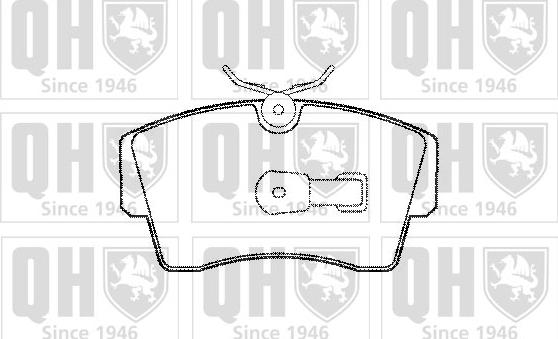 Quinton Hazell BP546 - Тормозные колодки, дисковые, комплект autospares.lv